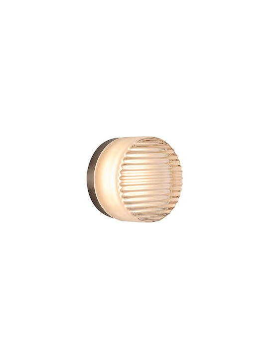 VK Lighting Wall Lamp with Integrated LED and Warm White Light Transparent