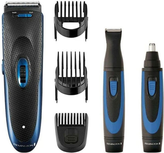 Remington The Works Σετ Κουρευτικής Μηχανής Μπλε HC910