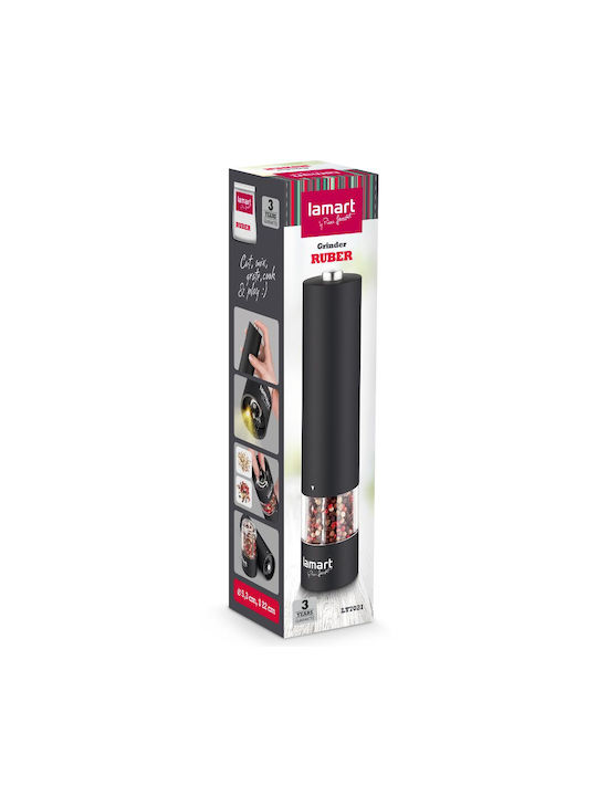 Lamart Electric Set Spice Mills made of Plastic in Black Color 22cm 1pcs
