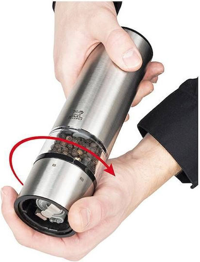 Peugeot Elis Sense Electric Inox Pepper Mill 20cm Silver