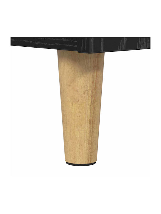 Wohnzimmer Nische aus Spanplatte Schwarze Eiche 34.5x32.5x90cm