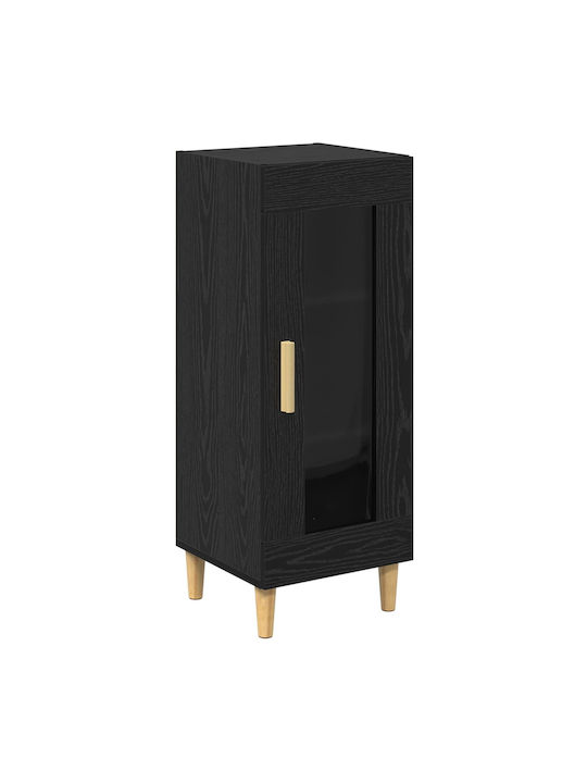 Wohnzimmer Nische aus Spanplatte Schwarze Eiche 34.5x32.5x90cm
