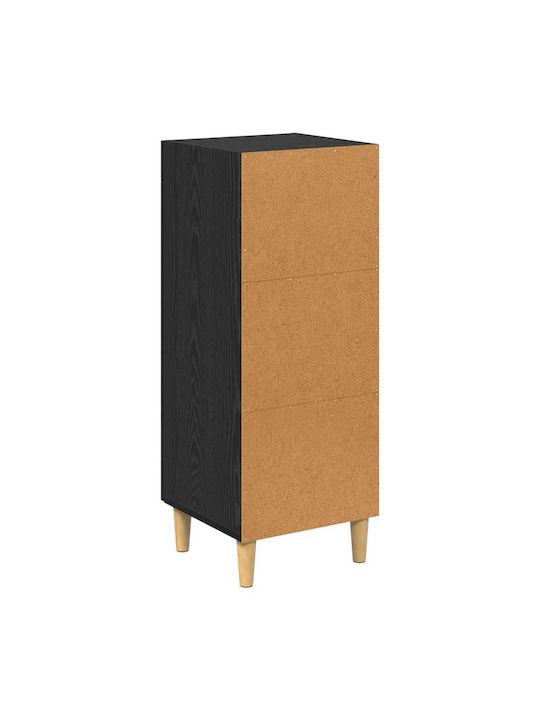Wohnzimmer Nische aus Spanplatte Schwarze Eiche 34.5x32.5x90cm