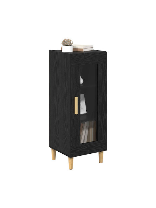 Wohnzimmer Nische aus Spanplatte Schwarze Eiche 34.5x32.5x90cm