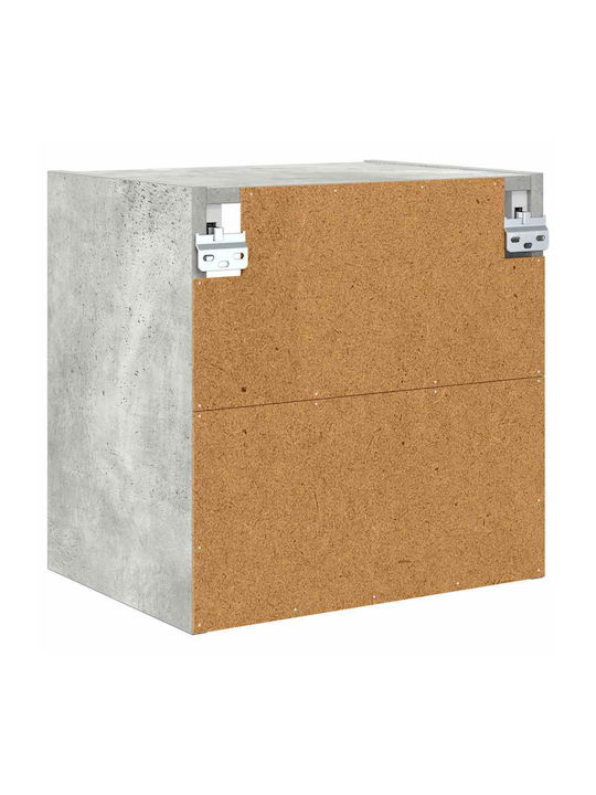 Riga Wall Living Room Cabinet made of Particle Board Grey 40x29.5x40cm