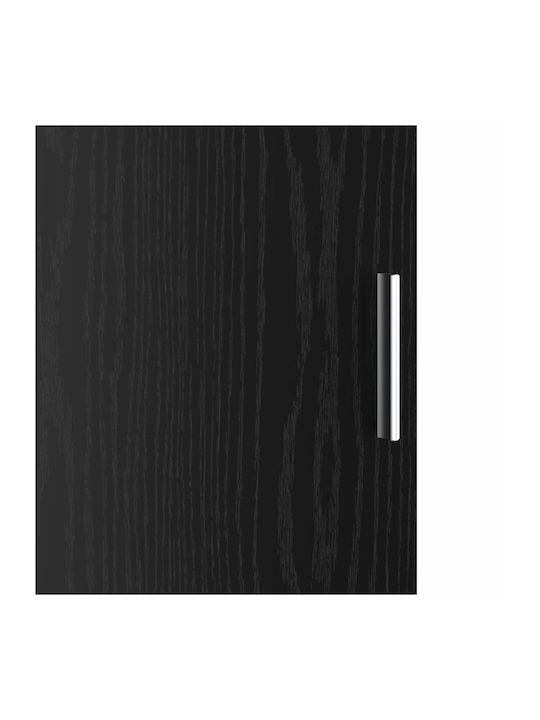 vidaXL Wohnzimmer Schrank aus Spanplatte Schwarz Eiche 35x39x168cm