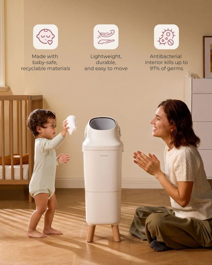Momcozy Momcozy Abfallbehälter Für Windeln Transparent