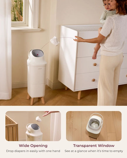 Momcozy Momcozy Abfallbehälter Für Windeln Transparent