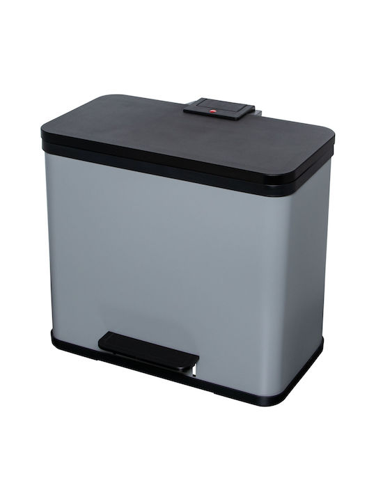 Hailo Waste Bin Waste made of Stainless Steel with Pedal Gray 9lt 1pcs