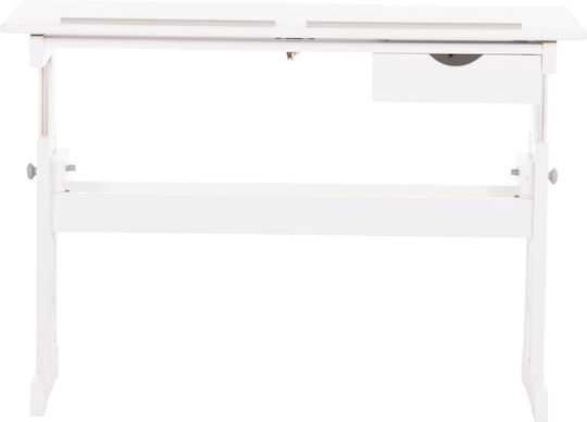 Birou Pentru Copii Alb 109x55x62-87.5cm