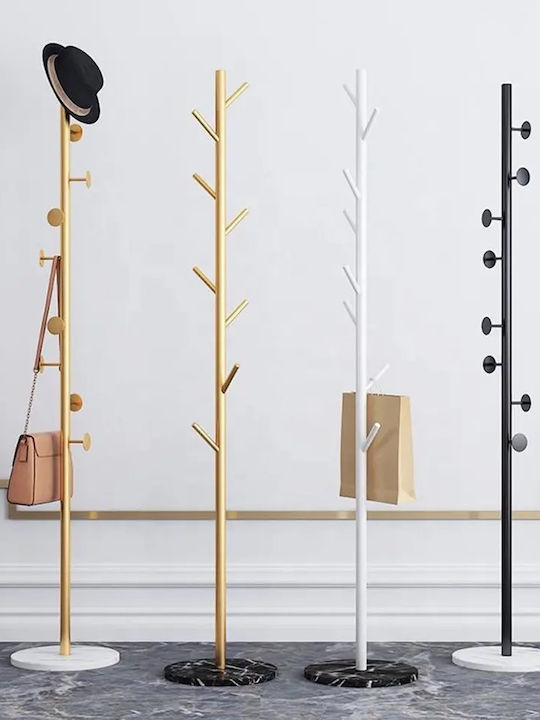 Viosarp Καλόγερος Μεταλλικός Λευκός 38x38x176cm