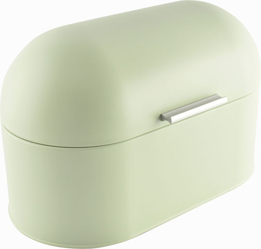 Onahome Ψωμιέρα με Καπάκι Μεταλλική Πράσινη 33x18x21cm