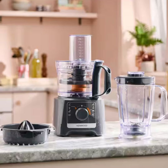 Kenwood Multipro Compact Πολυμίξερ 800W με Κάδο 2.1lt και Κανάτα Μπλέντερ Γκρι