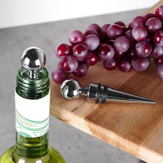 Set 2 Capace Excelente Pentru Sticlă De Vin Din Oțel Inoxidabil Și Silicon