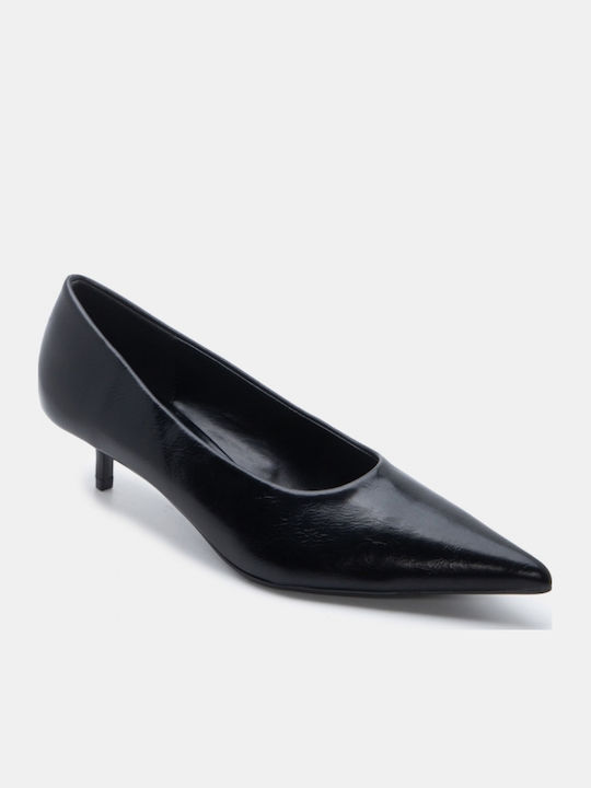 Pointed Toe Heels with Medium Black Heel