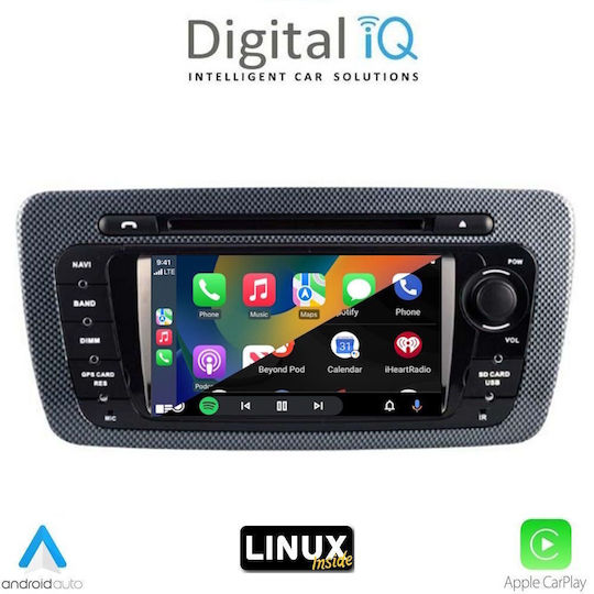 Digital IQ Ηχοσύστημα Αυτοκινήτου για Seat Ibiza 2008-2015 (Bluetooth/USB/WiFi/GPS) με Οθόνη Αφής 7"