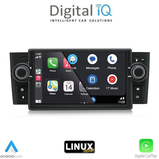 Digital IQ Car Audio System for Fiat Grande Punto 2005-2012 (Bluetooth/USB/WiFi/GPS) with 7" Touch Screen