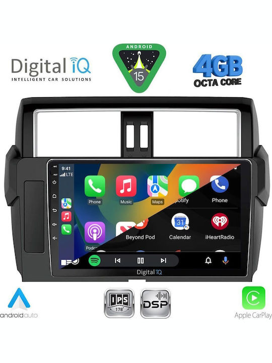 Digital IQ Auto-Audiosystem für Toyota Prado 2014-2017 mit Touchscreen 10" Bluetooth USB WiFi GPS Apple CarPlay Android Auto DIGITAL IQ RSG 6777 CPA