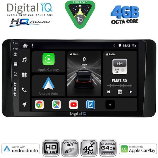 Digital IQ Ηχοσύστημα Αυτοκινήτου για Toyota Prado 2014-2017 (Bluetooth/USB/WiFi/GPS/Apple-Carplay/Android-Auto) με Οθόνη Αφής 10"