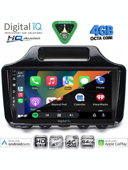 Digital IQ Auto-Audiosystem Für Toyota Prado 2014-2017 Bluetooth USB Eingebautes Wi-Fi GPS Apple CarPlay Android Auto Mit Touchscreen 10 Zoll
