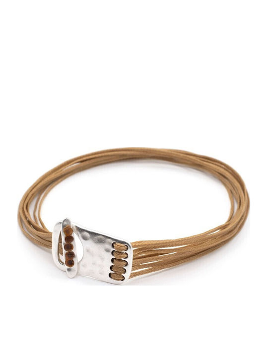 Brățară Bold Lines Tabac Deschis