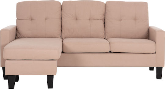 Meggy Colțar cu Unghi Reversibil Bej 184.5x75x86cm