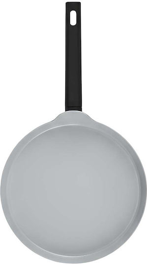 Swiss Haus 24cm Shallow Frying Pan Ergonomic Insulated Textured Handle Silver Swiss Haus 24cm Shallow Frying Pan Ergonomic Insulated Textured Handle Silver