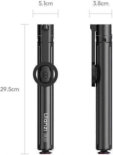 Selfie Stick Ulanzi Auto-open Tripod 180cm + Selfie Stick Magsafe Magnet Remote 10m Ulanzi Sk21 Sku M103