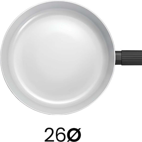 Swiss Haus 26cm Frying Pan Ergonomic Insulated Textured Handle Black
