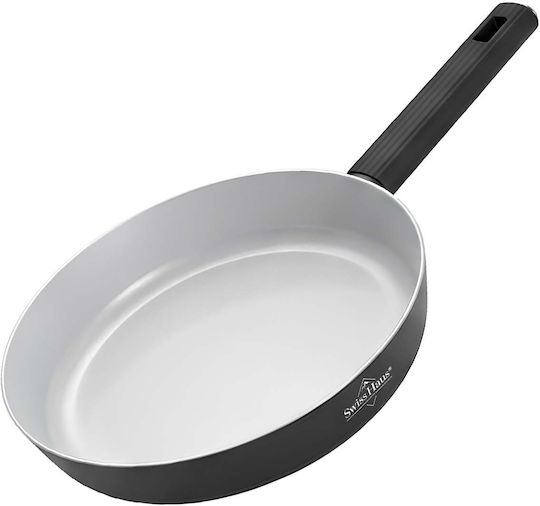 Swiss Haus 30cm Frying Pan Ergonomic Insulated Textured Handle Black