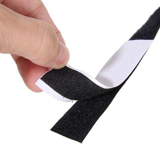Avex Klettverschluss-Band Schwarz 30mm 10 Stück