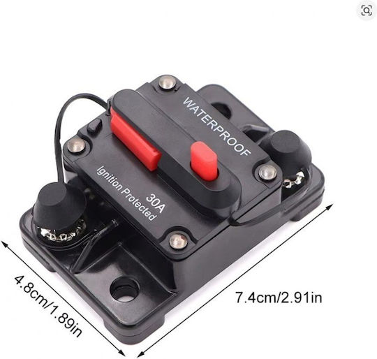 Automatic Circuit Breaker Switch 80a Waterproof Manual Reset Battery Electrical 12–48v 62-45536