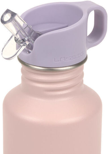 Laessig Cherry Cherry Stainless Steel Kids Water Bottle Non Spill Multicolour 500ml