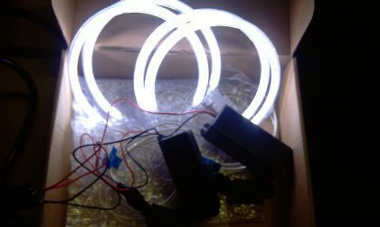 Car Angel Eyes Rings 12V Ford Focus 2004-2008 White Color 4pcs