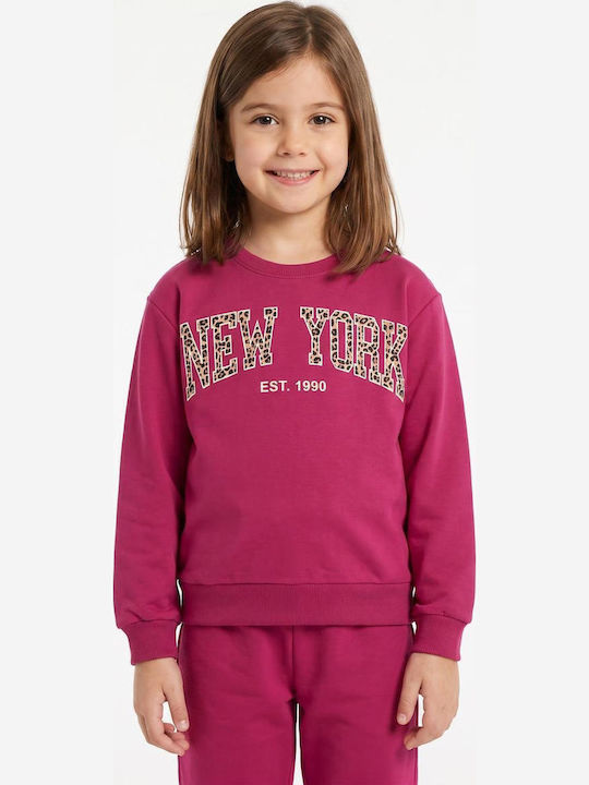Kinder Sweatpants Set Fuchsie 2 Stück