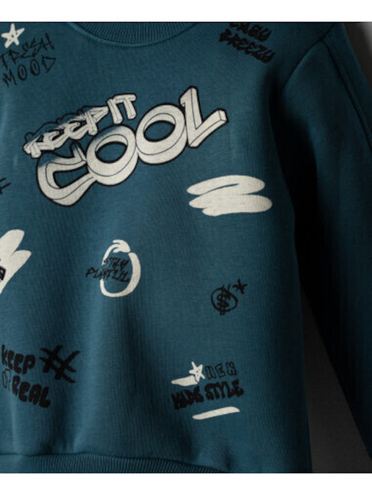 Nek Kids Wear Σετ Φόρμας Πετρόλ