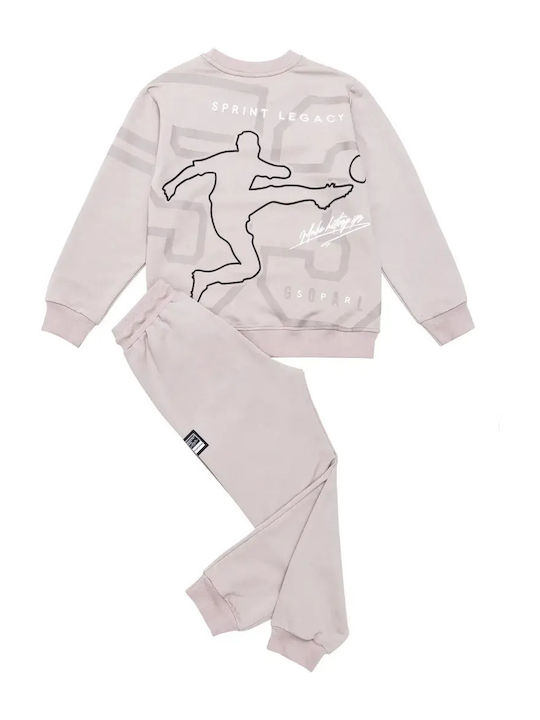 Kinder Sweatpants Set Rosa Dunkel 2Stücke