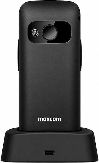 MaxCom MM724 L 4G Dual SIM Mobile Phone with Large Buttons German Menu Black