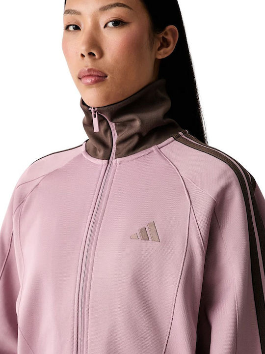 Damen Sweatshirt Strickjacke Rosa
