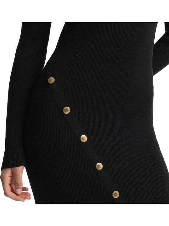 Midi T-Shirt Dress Black