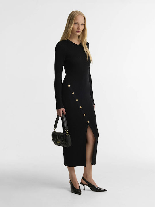 Midi T-Shirt Dress Black