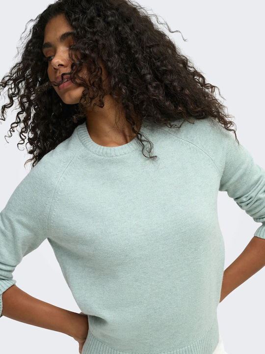 Damen Langärmeliges Pullover Jadeite