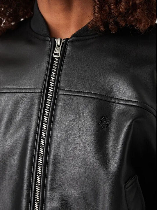 Damen Bomber Jacke Schwarz