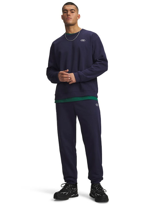Ua Rival Herren-Sweatpants mit Elastikbund Blau