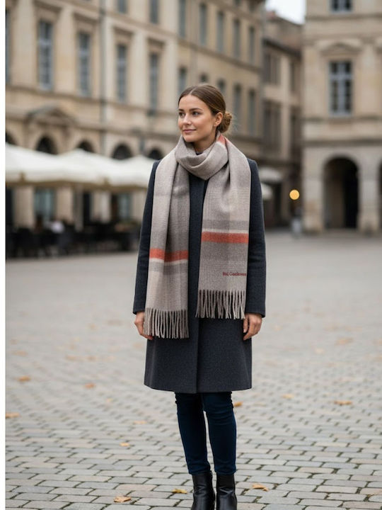 Bel Damen Wollschal aus Kaschmir Grau