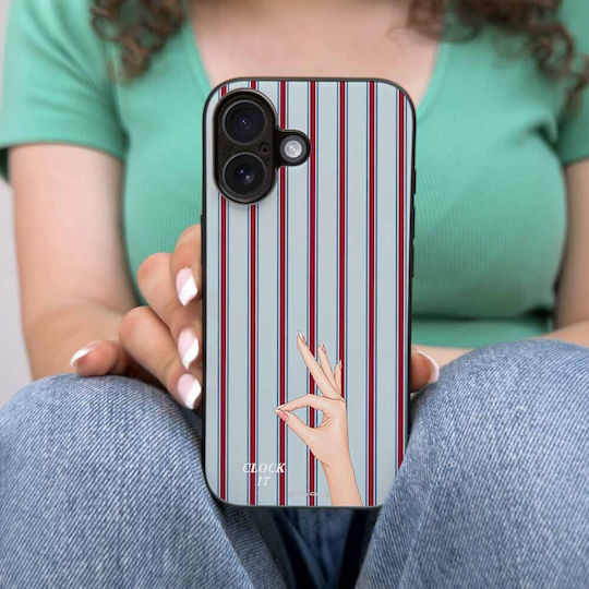 Sonique Stripe Stories Series Case Xiaomi Redmi 14c 4g Poco C75 4g Redmi A4 5g Redmi 17c 4g Clock It