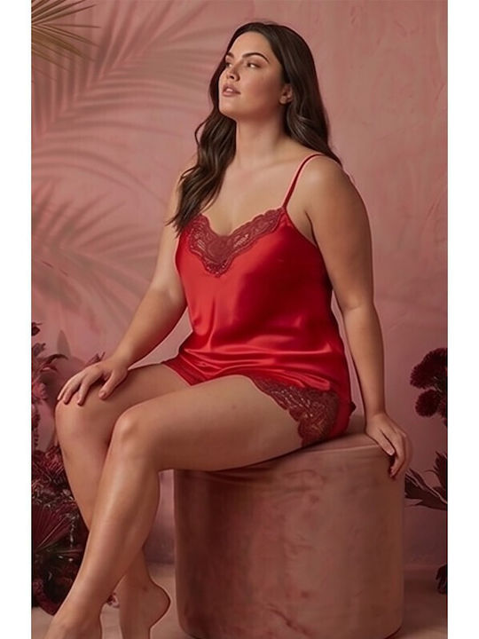 Jumelles Sommer Babydoll Rot