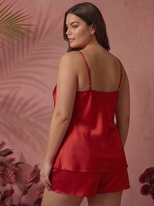 Jumelles Sommer Babydoll Rot