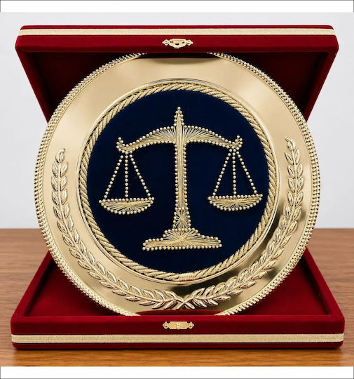 Handmade Commemorative Plaque Filografi Gift For Special Occasions Metallic Plaque