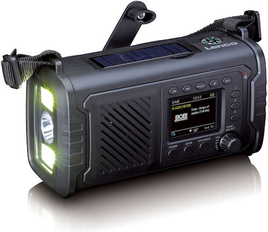 Lenco PDR-055 Φορητό Ραδιόφωνο Επαναφορτιζόμενο DAB+ με Bluetooth Γκρι